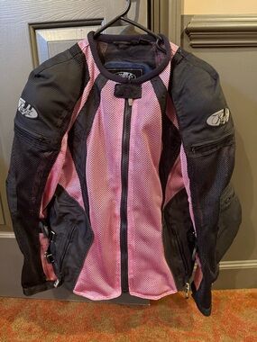 Joe Rocket Pink and Black Women's Mesh Motorcycle Jacket